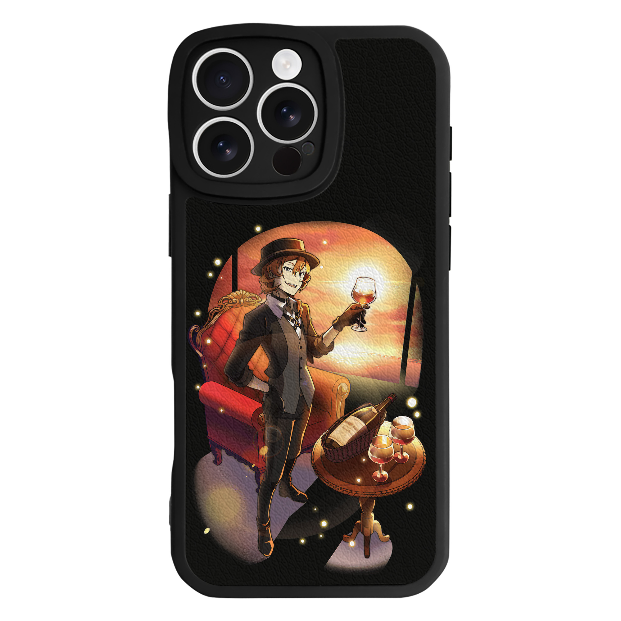 （画像用） 文豪ストレイドッグス Bungo Stray Dogs 【iPhone 16シリーズ対応】シリコンスマホケース（レザー調） 材質：シリコン